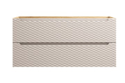 Mobile sottolavabo 120 cm 2 cassetti Ocean Beige 120 x 57 x 46 cm