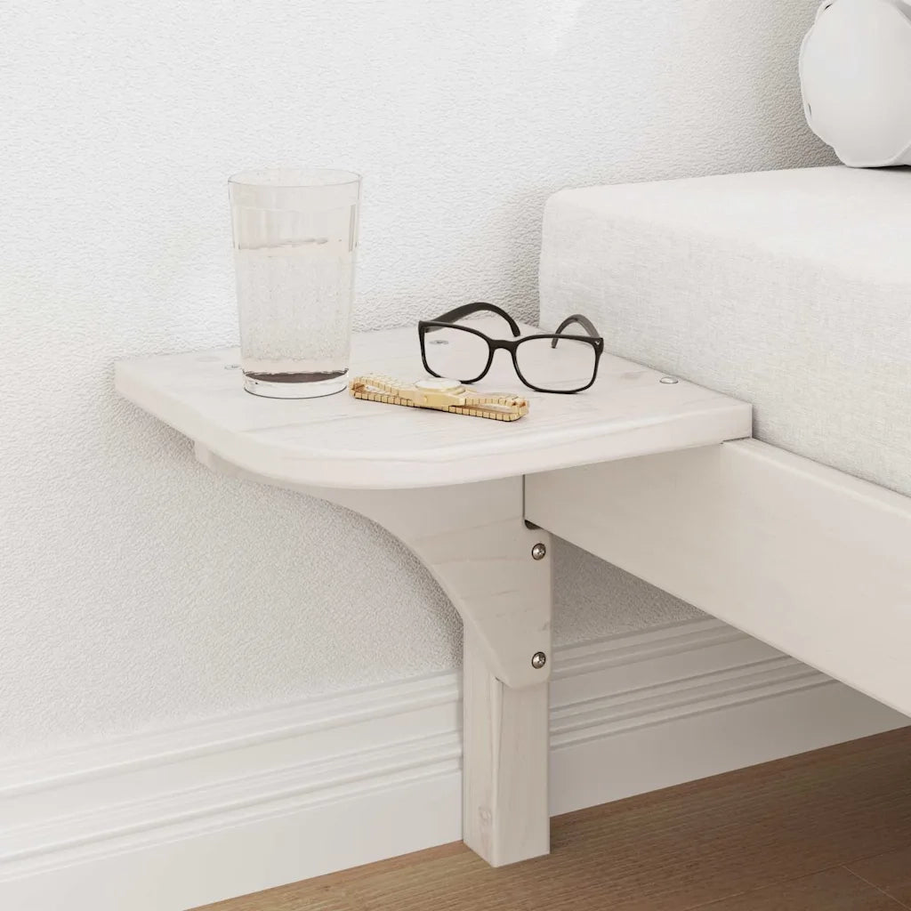 Struttura del letto Bianco 90 x 200 cm Pino massello 873206