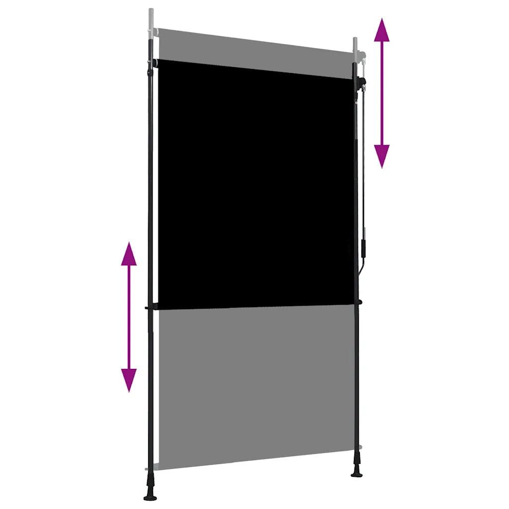 Tenda a Rullo per Esterni 120x270 cm Antracite 145936
