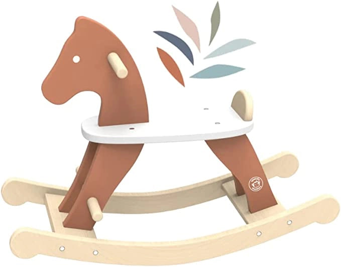 Cavallo a Dondolo per Bambini 1 anno legno 1 Anno 2 Anni 3 Anni 4 Anni Pony in Legno Giochi Cavalluccio Cavalcabile Sicu