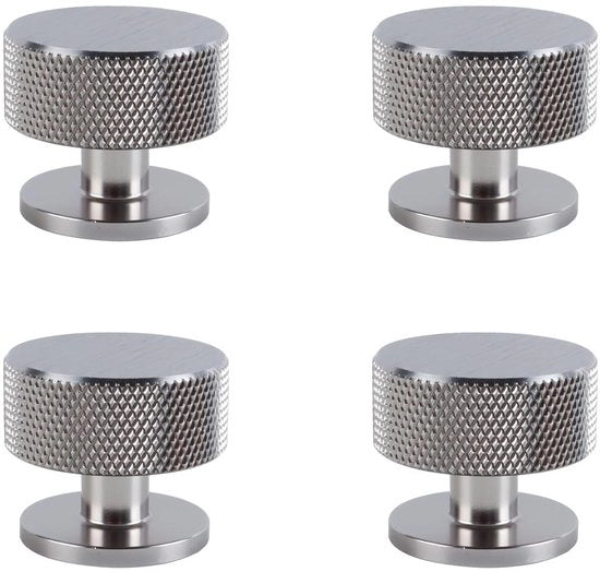 Pomelli in lega di alluminio duraturo - Maniglie rotonde - Maniglie per mobili - Maniglie da afferrare - 28 x 33 mm - Design moderno