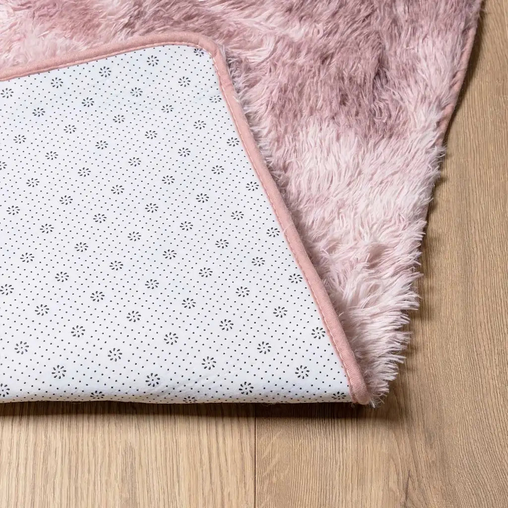 Tappeto del soggiorno | Tappeto Shaggy a Pelo Lungo NAVARRA Rosa Antico 200x200cm