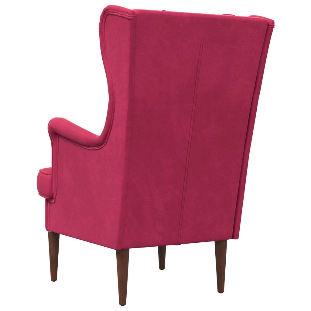 Poltrona Rosso Vino Velluto 42029900