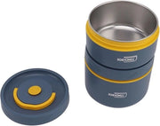 Lunchbox in plastica rotonda per microonde (2 sicure per magnetron)