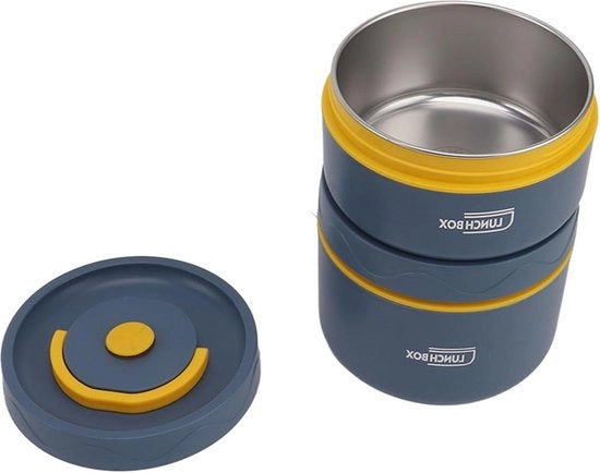 Lunchbox in plastica rotonda per microonde (2 sicure per magnetron)