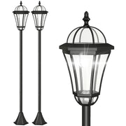 Lampioni Solari da Giardino Set 2 Pezzi ¨C Xylo ¨C LED Automatici Nero