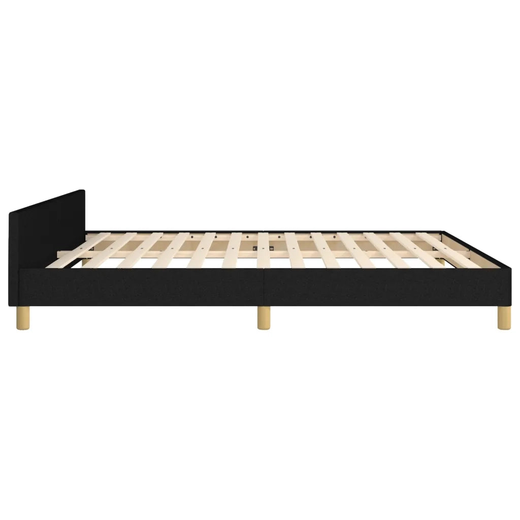 Giroletto senza Materasso Nero 160x200 cm in Tessuto 3125148