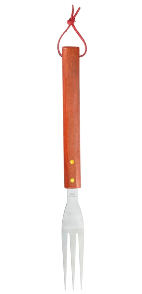 MAURY'S GRILL FORCHETTONE PER BBQ CON MANICO IN LEGNO DA 39 CM