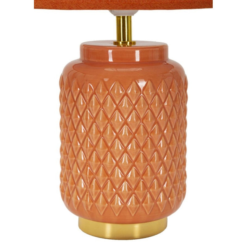Lampadelle A Da Tavolo Square Arancione cm ø 28x44