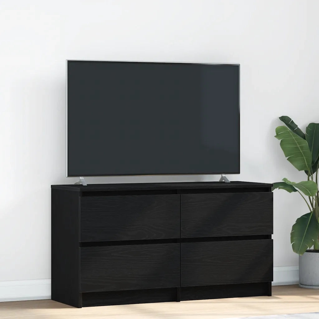 Mobile TV | Armadietto TV | Mobile Porta TV Nero 100x35x54 cm in Legno Multistrato