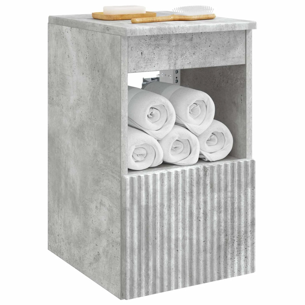 Mobile da Bagno | Armadio da bagno Grigio Cemento 30 x 35 x 50 cm