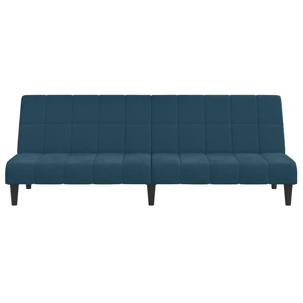 Divano letto | Sof¨¤ letto | Letto singolo a 2 Posti Blu in Velluto