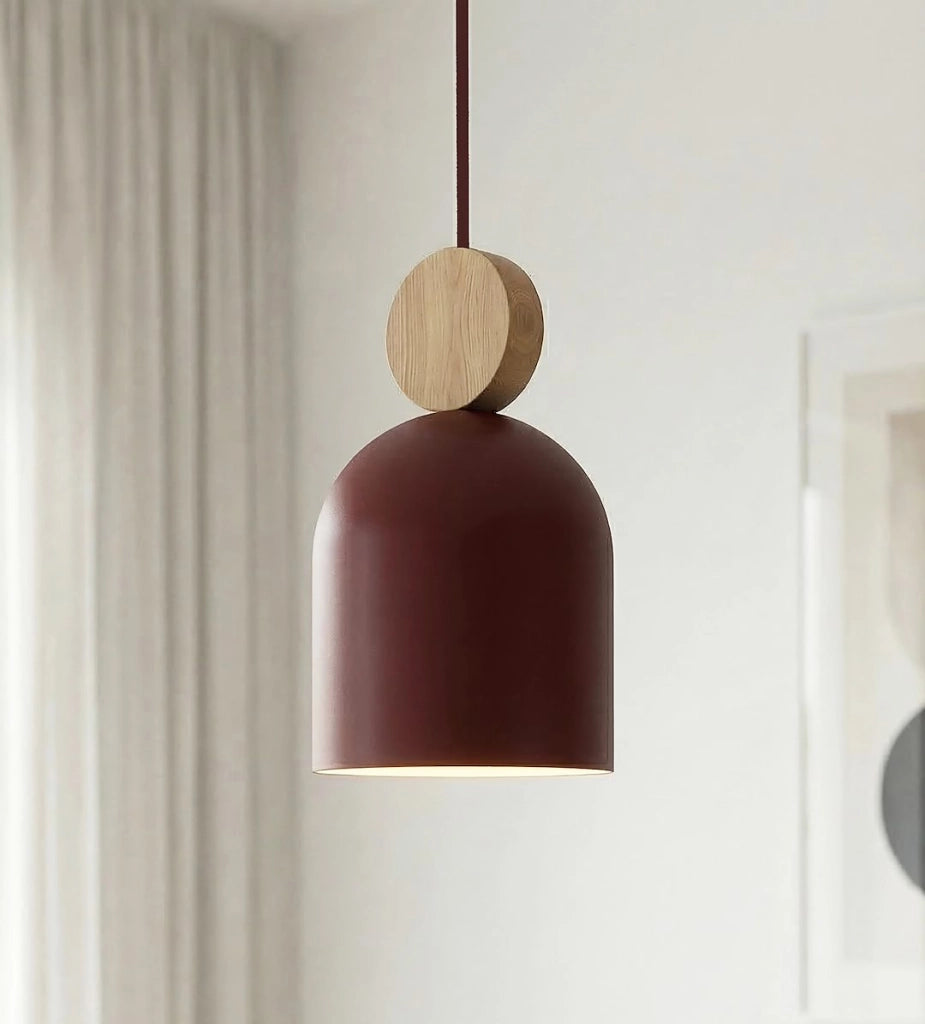 Lampada a sospensione MESI borgogna 1xGU10 Emibig