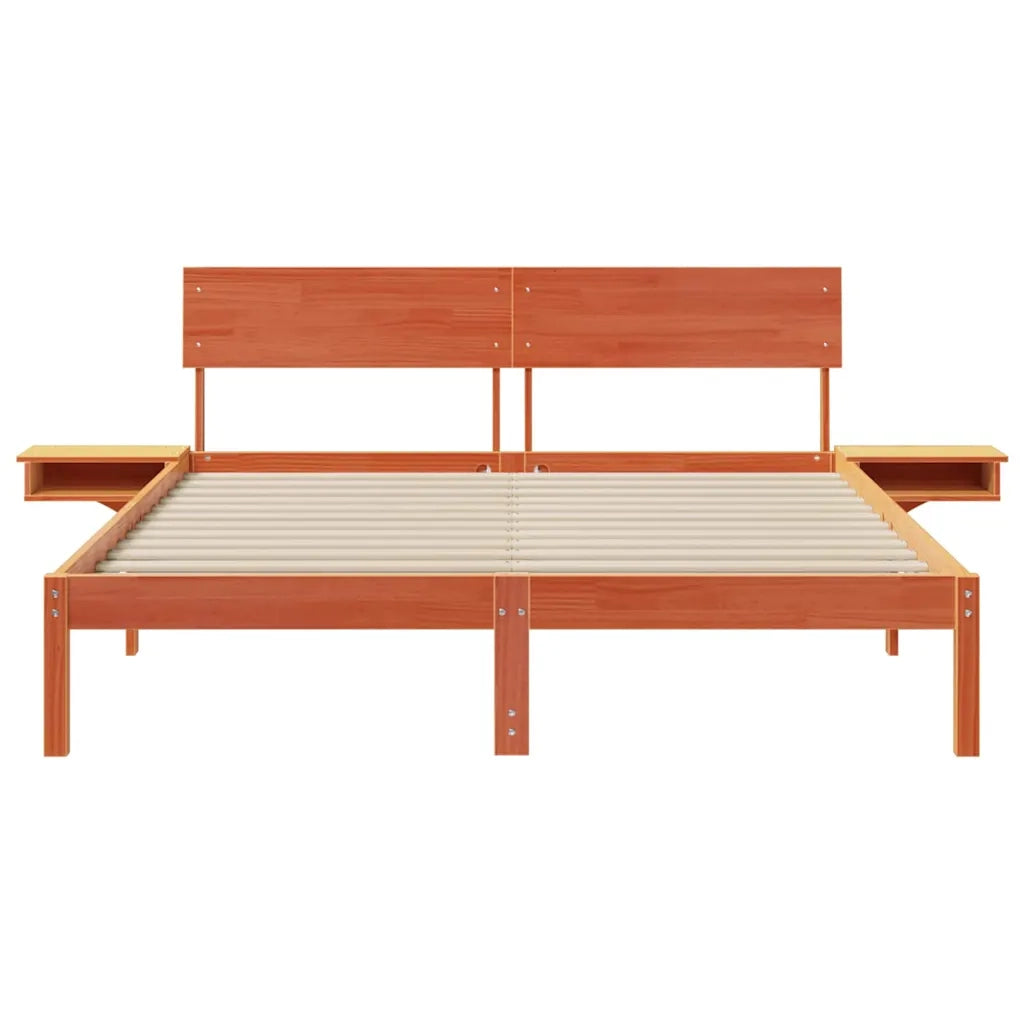 Struttura del letto Marrone cerato 150 x 200 cm Pino massello 873444
