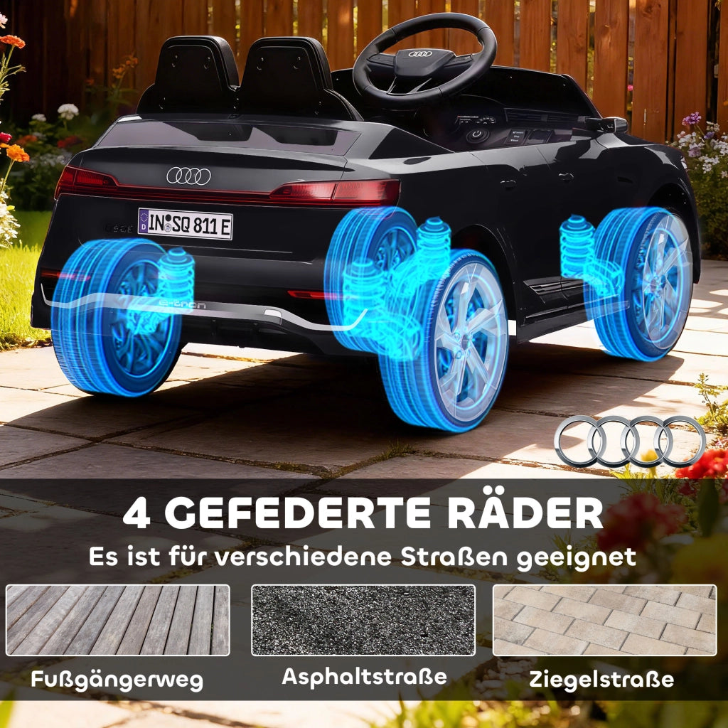 Auto Elettrica per Bambini Audi Q8 12V ¨C Xylo ¨C Nero con Telecomando e LED