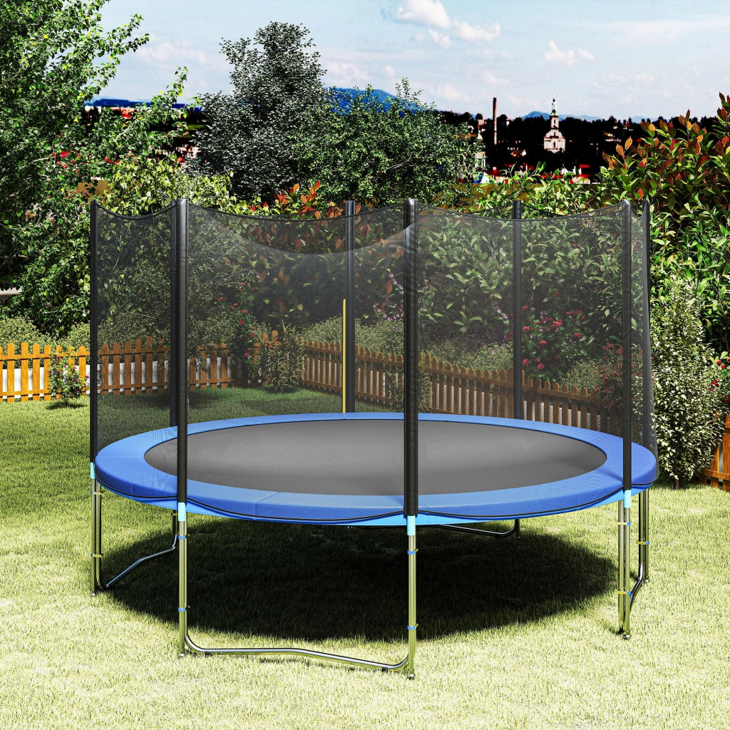 Copertura Imbottita per Trampolino Elastico ¨C Minimal ¨C Blu, ?366cm