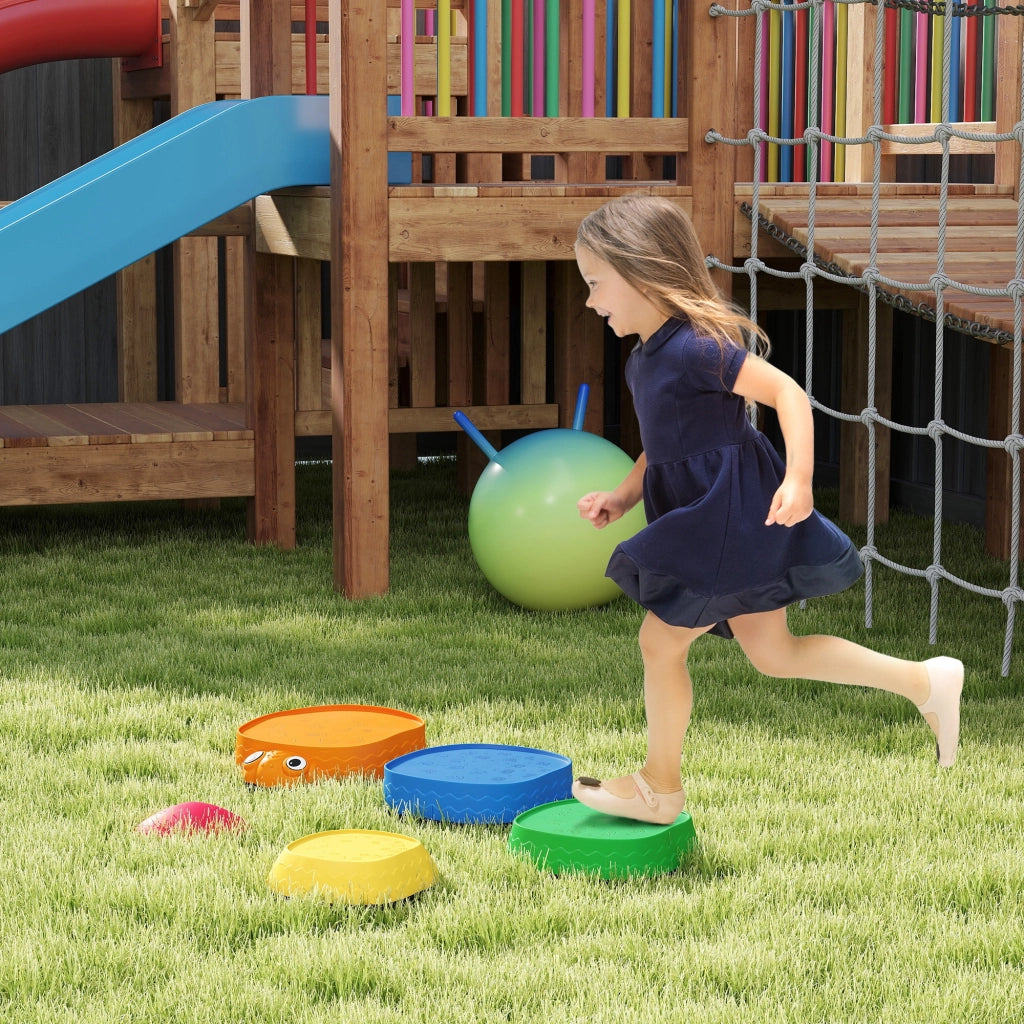 Set 5 Pietre Equilibrio per Bambini ¨C Xylo ¨C Impilabili Antiscivolo 2-8 Anni