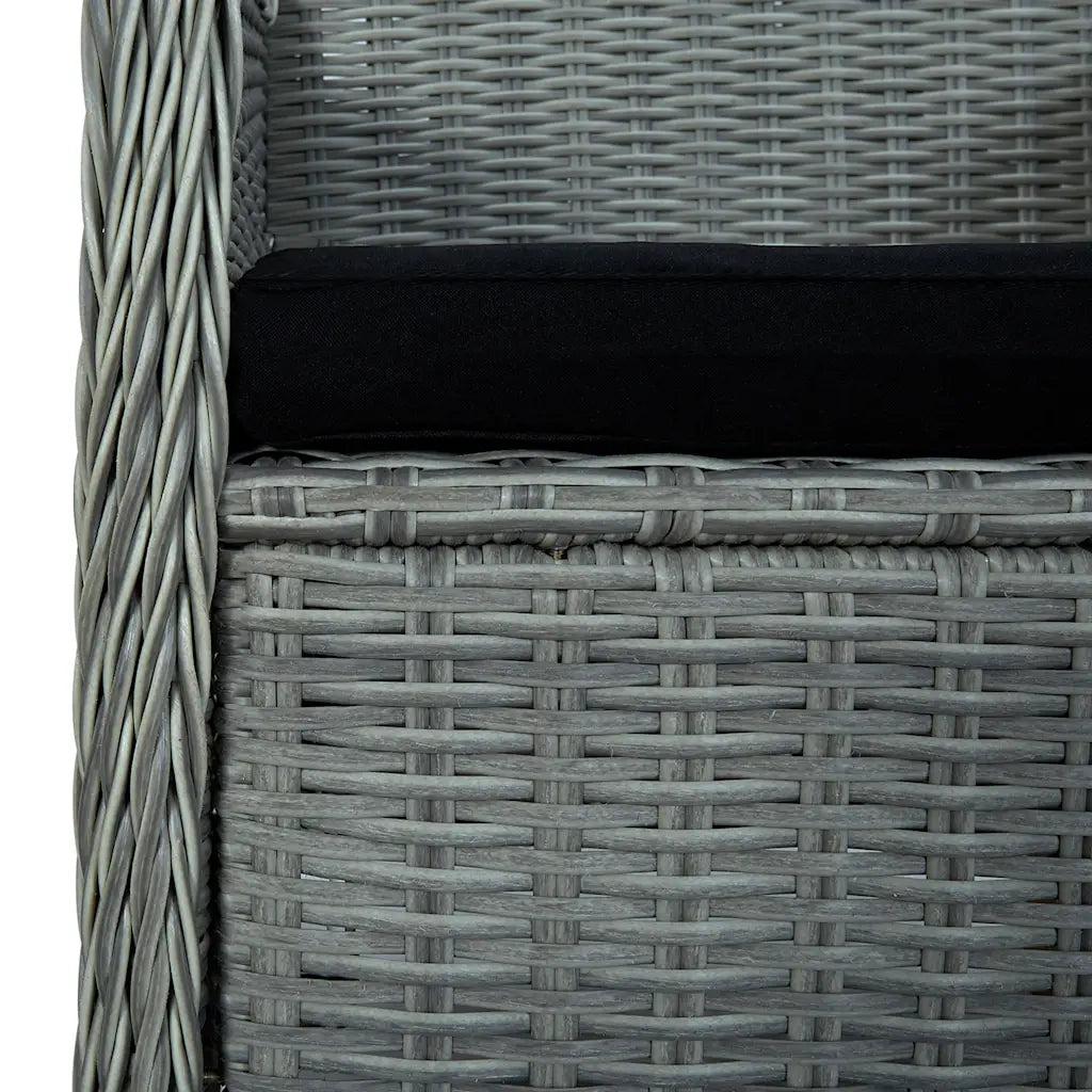 Set da Pranzo da Giardino 9 pz Grigio Chiaro 3067940