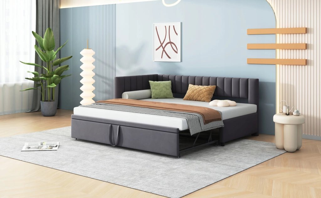 Divano letto angolare - Xylo - 90/180x200 - Grigio