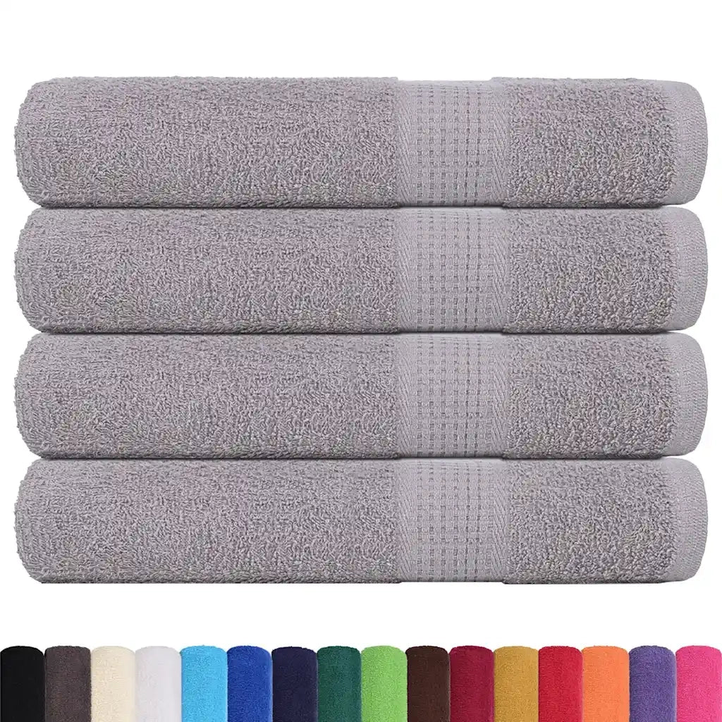 Asciugamani per sauna FROGN 4 pz Grigio 80x200 cm 360 g/m² 136840