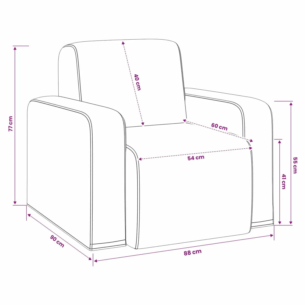 Poltrona Grigio Scuro Velluto (V) 42042430