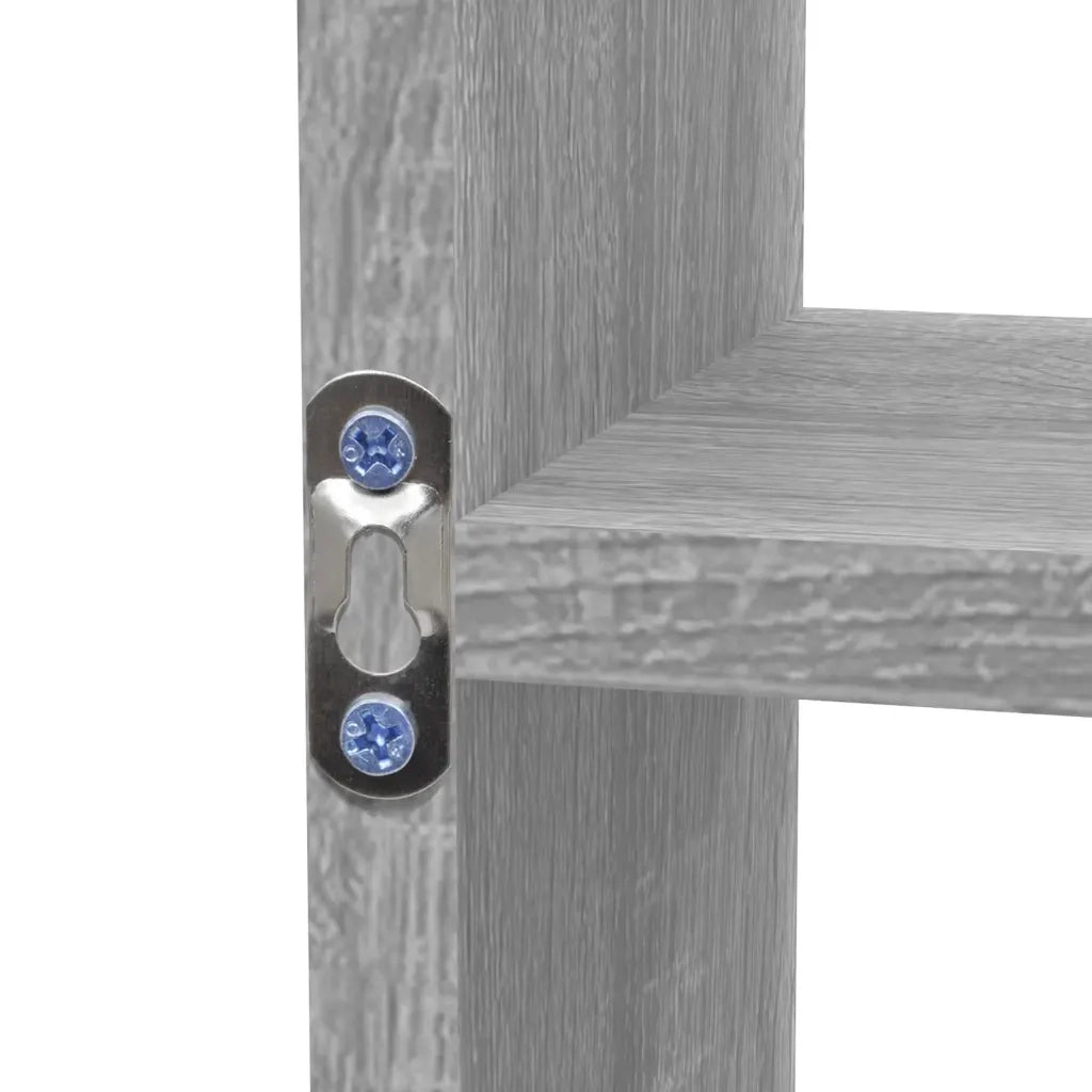 Scaffale a Muro 8 Scomparti Grigio Sonoma 342593