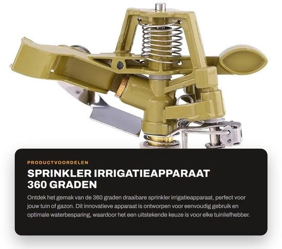 Sproeieraereo 360 Gradi Rotativo - Irrigatore a Getto - Sprematura a Goccia - Diametro di Getto 10-18 Metri - Economia d'Acqua - Facile da Installare - Sproeiera per Giardino