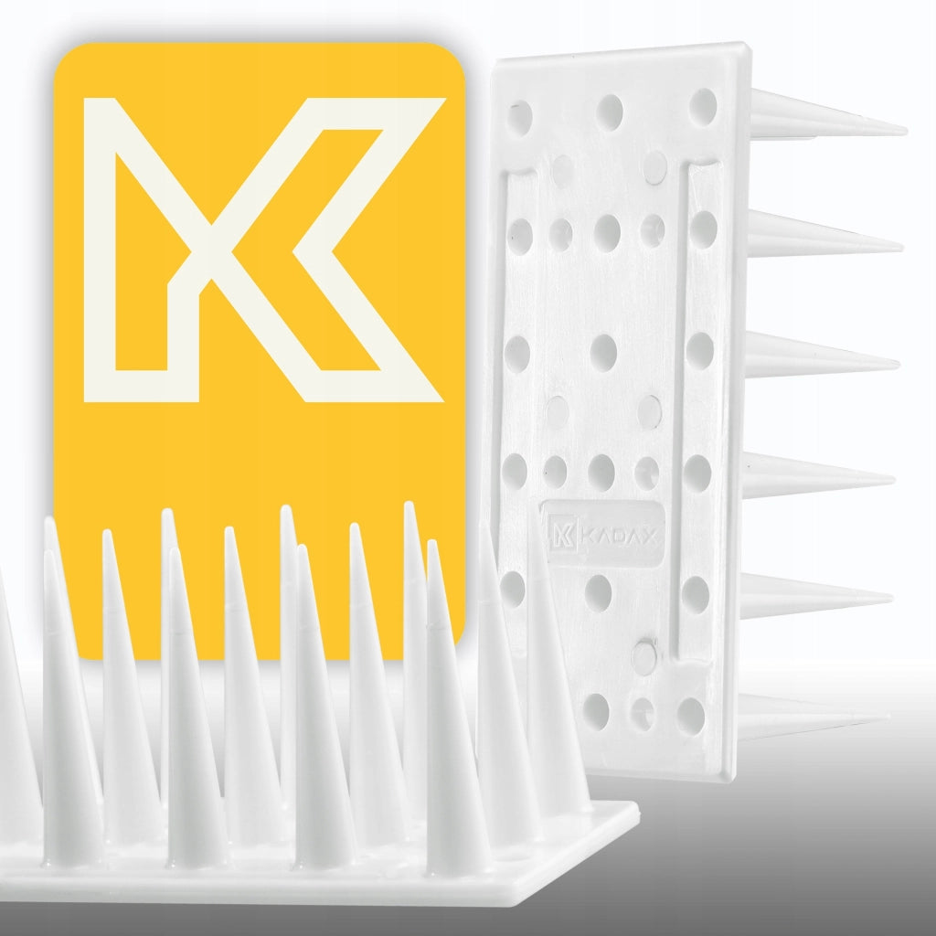 KADAX Punte dissuasive per uccelli e piccioni, striscia di plastica resistente e densa da 51 cm.