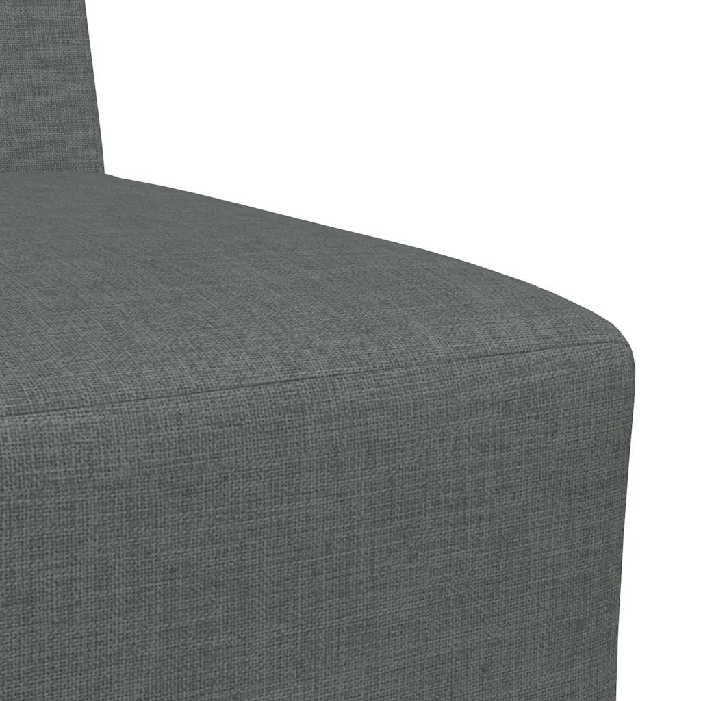 Divano componibile senza braccioli-Sofa Modulare-Divanetto grigio scuro 55 cm in tessuto