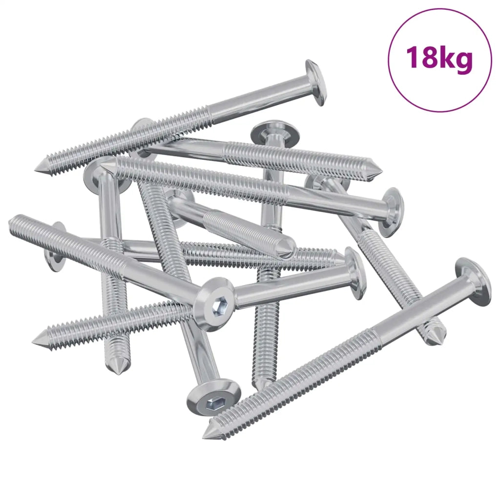 Viti per mobili 1400 pcs Argento Acciaio