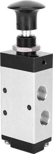Valvola magnetica pneumatica 1/8 pollici PT, 4R110-06, 2 posizioni, 5 vie, regolatore di pressione liscio, manopola in alluminio, per compressore.