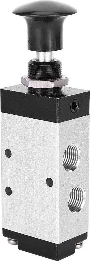 Valvola magnetica pneumatica 1/8 pollici PT, 4R110-06, 2 posizioni, 5 vie, regolatore di pressione liscio, manopola in alluminio, per compressore.