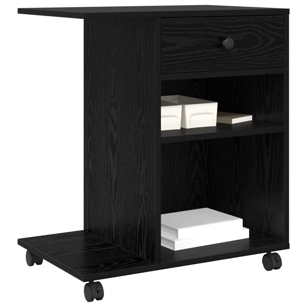 Supporto per Stampante Rovere Nero 60 x 40 x 68,5 cm 8004431