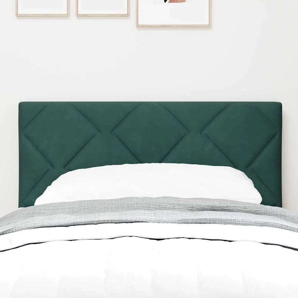 Testiera | Testata LED Verde Scuro 80 cm Velluto