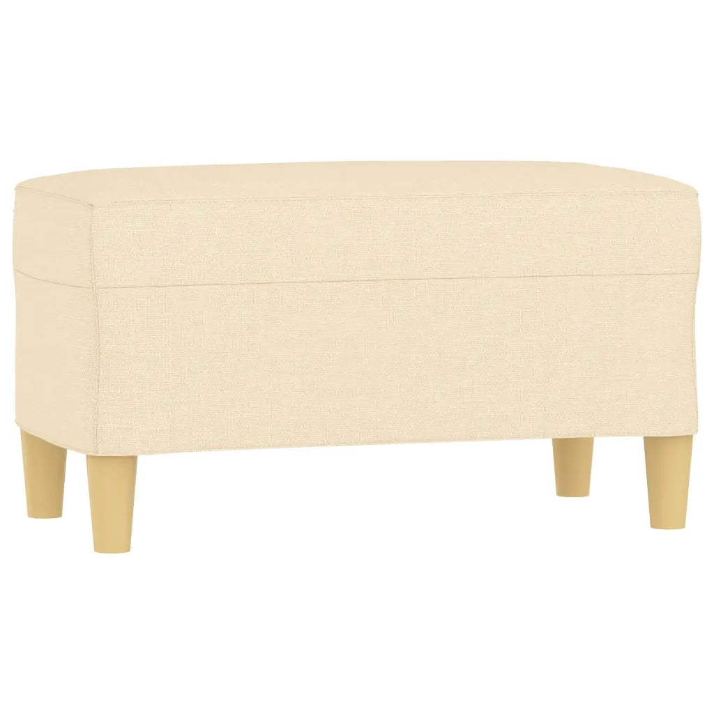 Panca crema 70x35x41 cm in Tessuto 349369