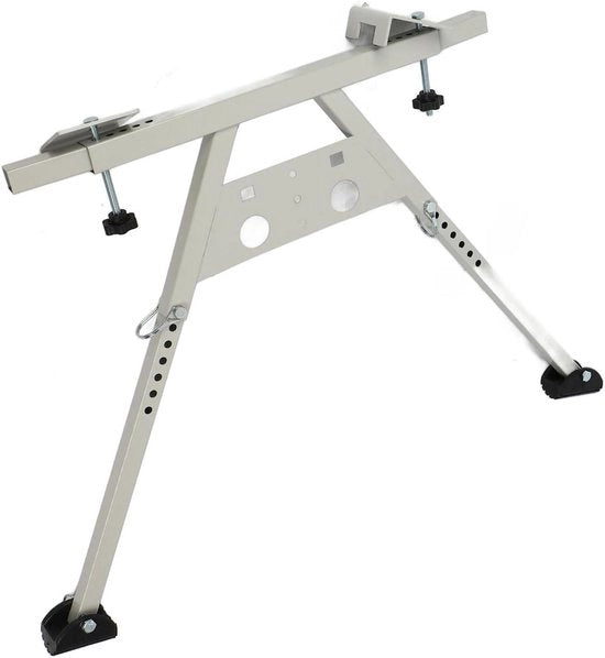 Stabilizzatore di scala - Estensione antiscivolo in acciaio - Versatile - Capacità di carico 380 Lb - Sostegno per tetto - Accessorio per cavo e gancio per tetto - Sostegno per muro con gomma.