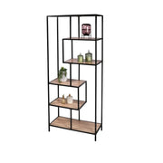 Libreria aperta da ufficio con 6 ripiani - Collezione HOLBORN, Dimensioni 77x33x185 cm