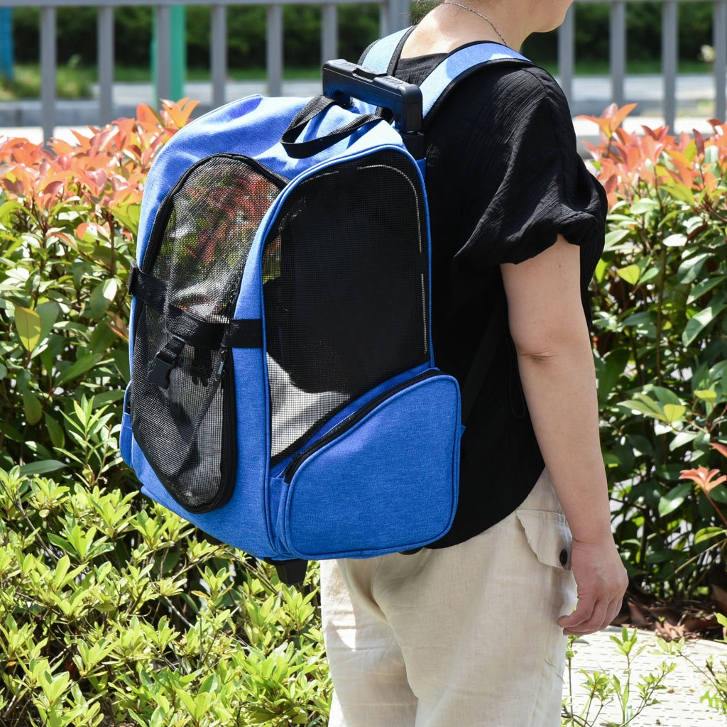 Trasportino per Cani e Gatti con Maniglia ¨C Minimal ¨C Blu 42x25x55cm
