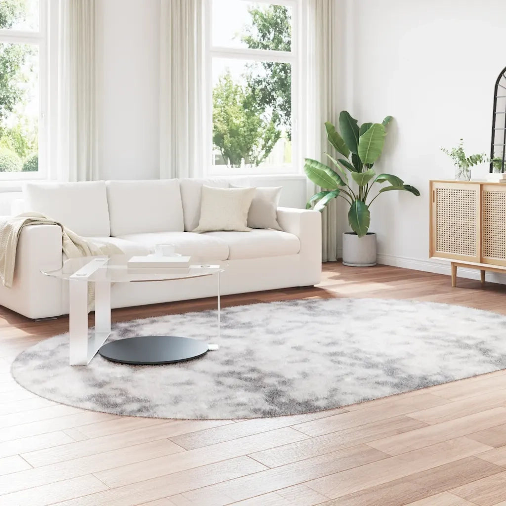 Tappeto del soggiorno | Tappeto Shaggy a Pelo Lungo NAVARRA Grigio Argento 300x200 cm