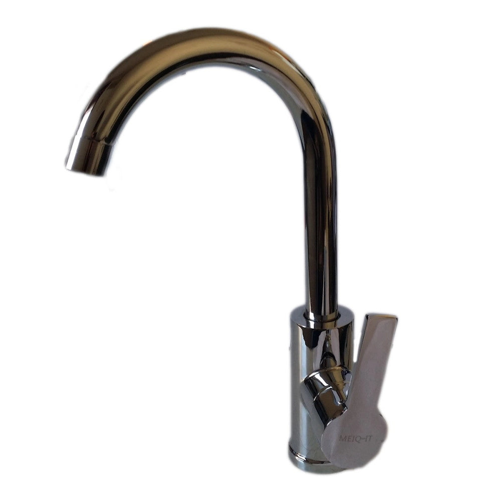 Trade Shop - Miscelatore Rubinetto Lavabo Lavello Cucina Acciaio Cromato Monocomando -