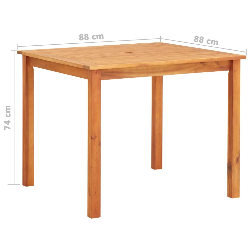 Set da Pranzo da Giardino 5 pz con Cuscini Massello di Acacia 3058085