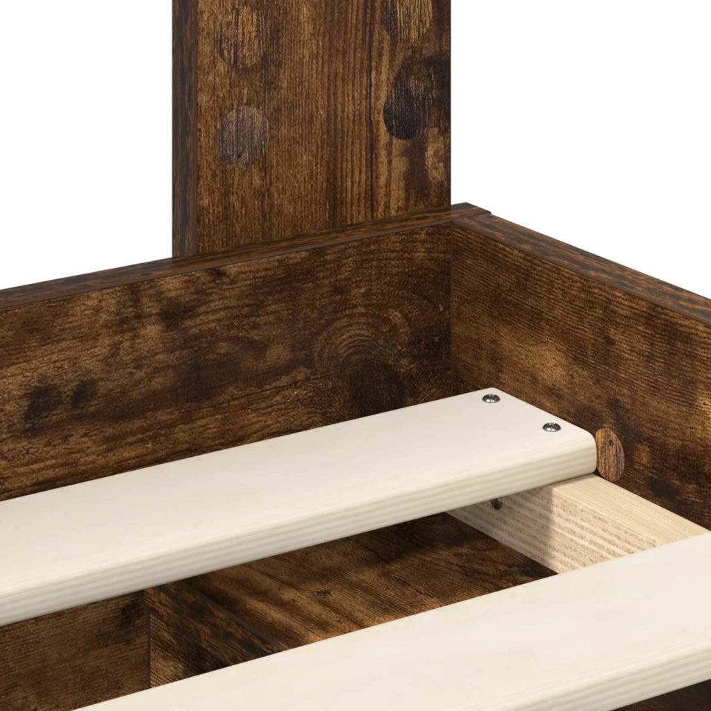 Struttura del letto-Giroletto Rovere fum¨¦ 90 x 200 cm Pino massello 484386