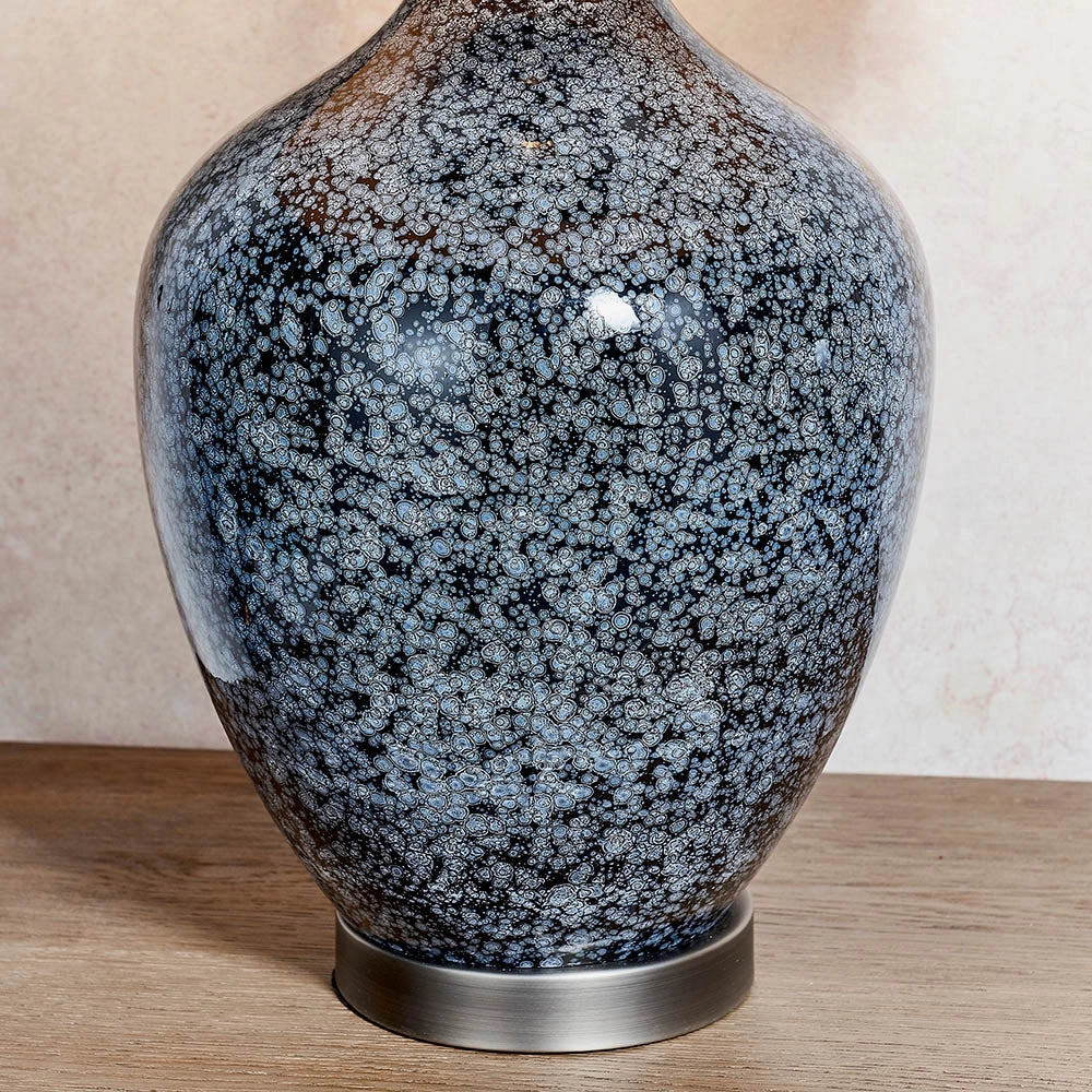 Lampada da tavolo decorativa ILSA Endon vetro nero/grigio E27 40W