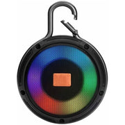 Trade Shop - Cassa Speacker Portatile Bluetooth Luce Led Multicolor Con Gancio Per Appenderla -