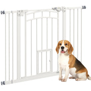 Cancellino per Cani ¨C Minimal ¨C 74-100x76 cm Bianco Acciaio e PA