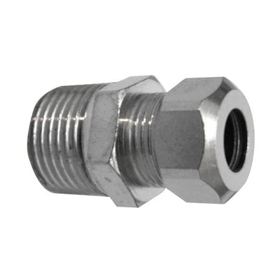 NIPPLE BICONO CROMATO PER CANNETTE- 1/2 x 3/8  Diam. 10- DHIMP- pezzi 1