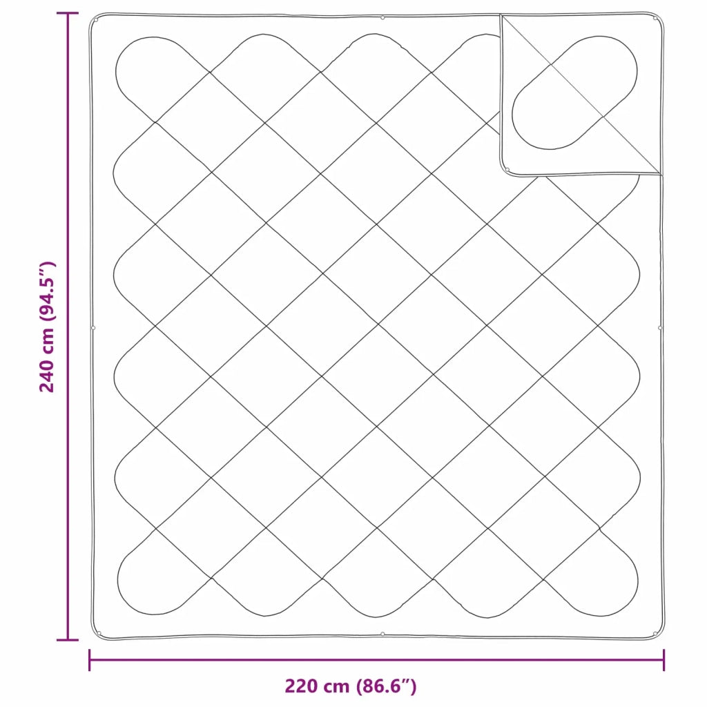 Piumone con cuscino 3 pcs Bianco Microfibra 3378163