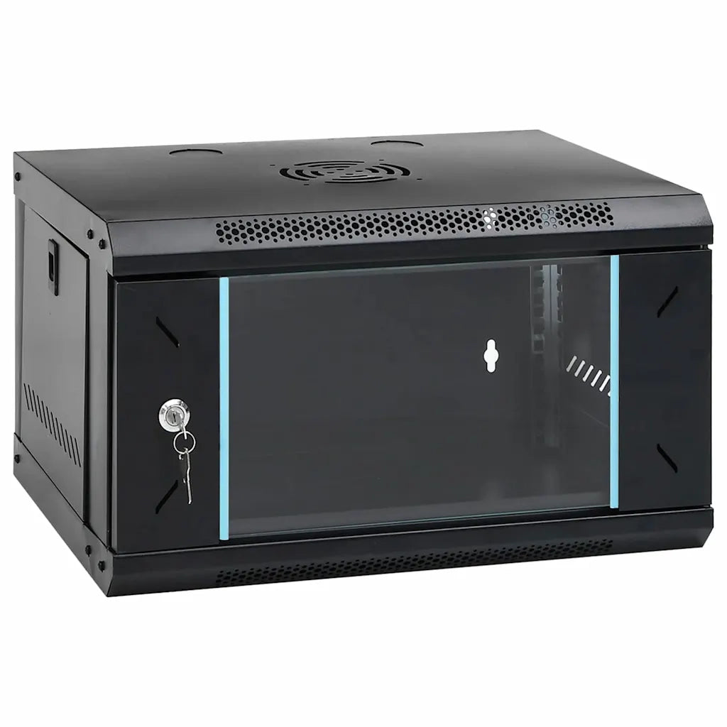 vidaXL Armadietto di rete Nero 53 x 45 x 30 cm Acciaio