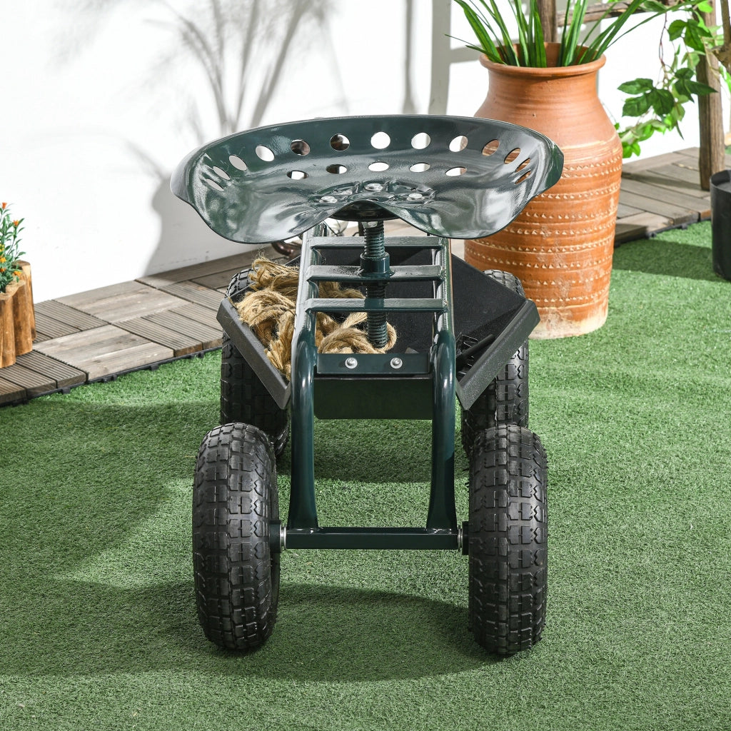 Sedia da giardino girevole e regolabile ¨C Minimal ¨C Verde, 150 kg
