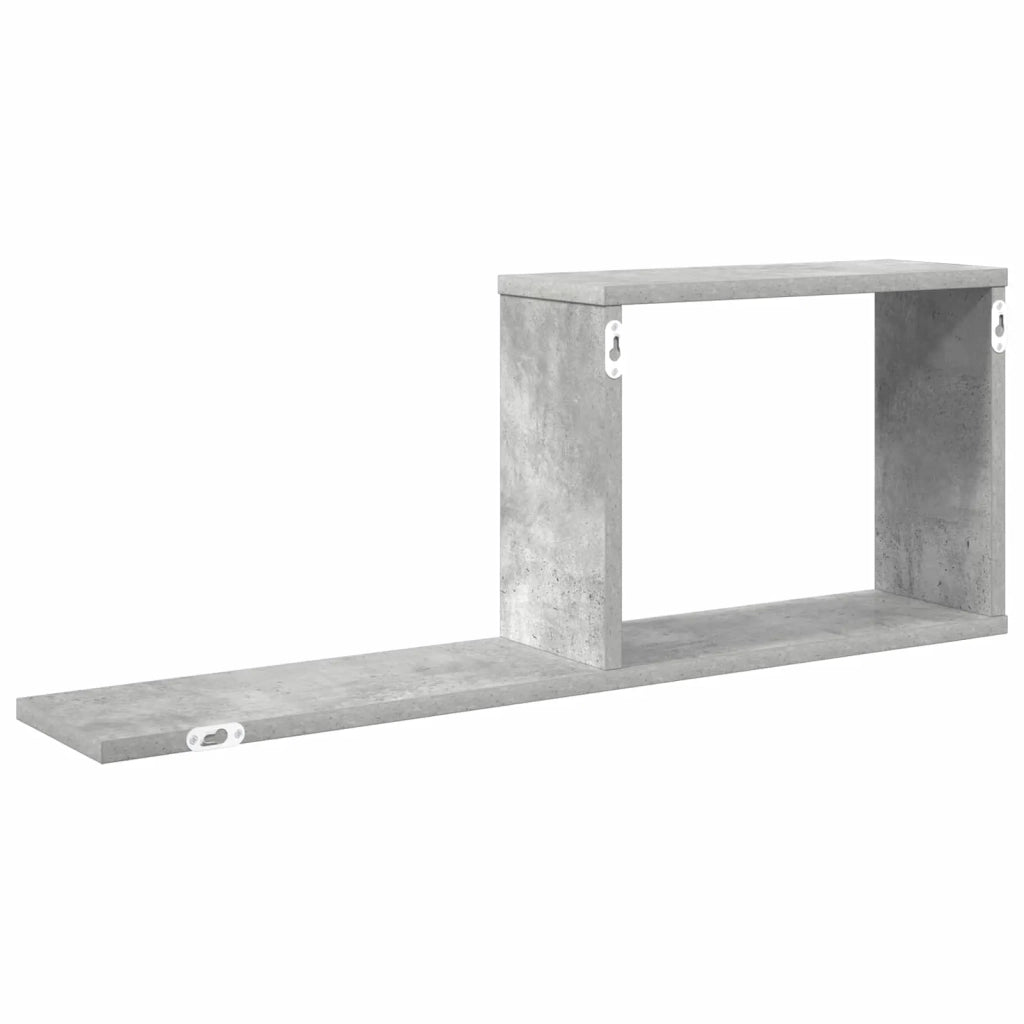Scaffali flottanti Grigio Cemento 80 x 15 x 30 cm 8012322
